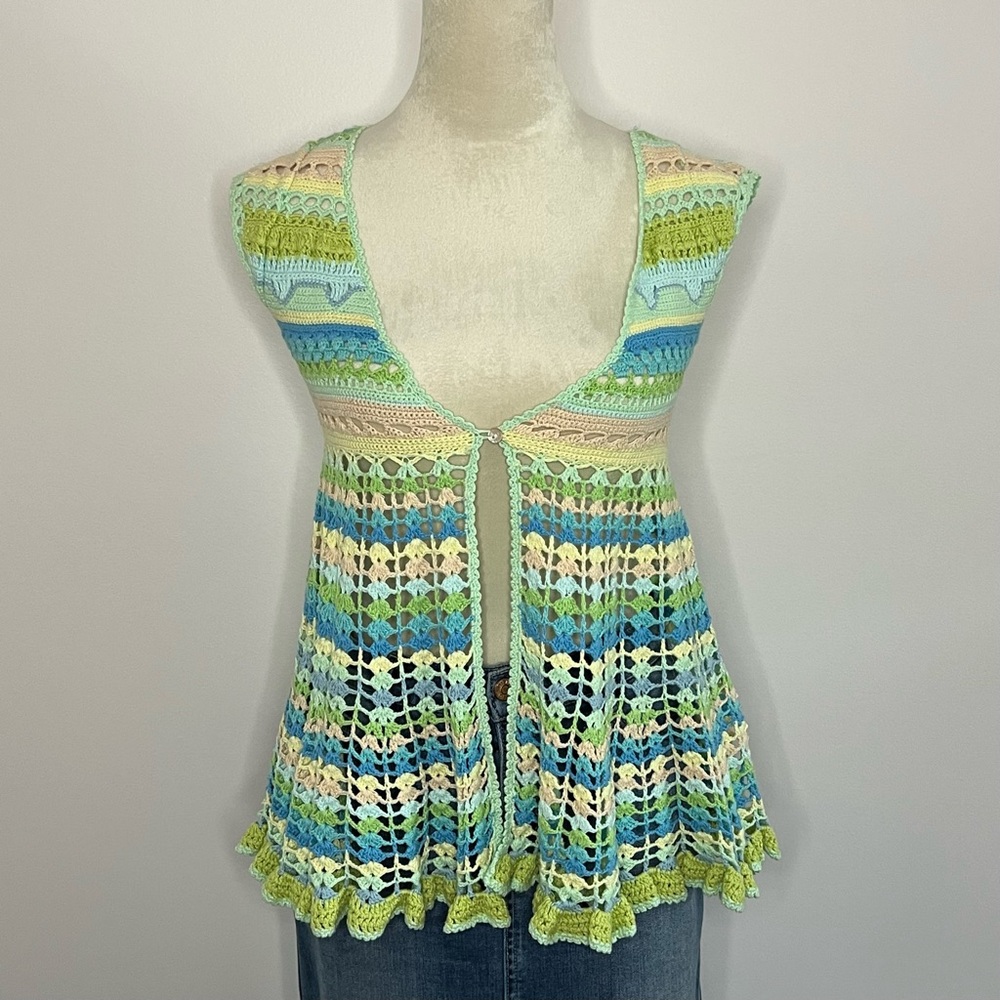 Free People Crochet Vest